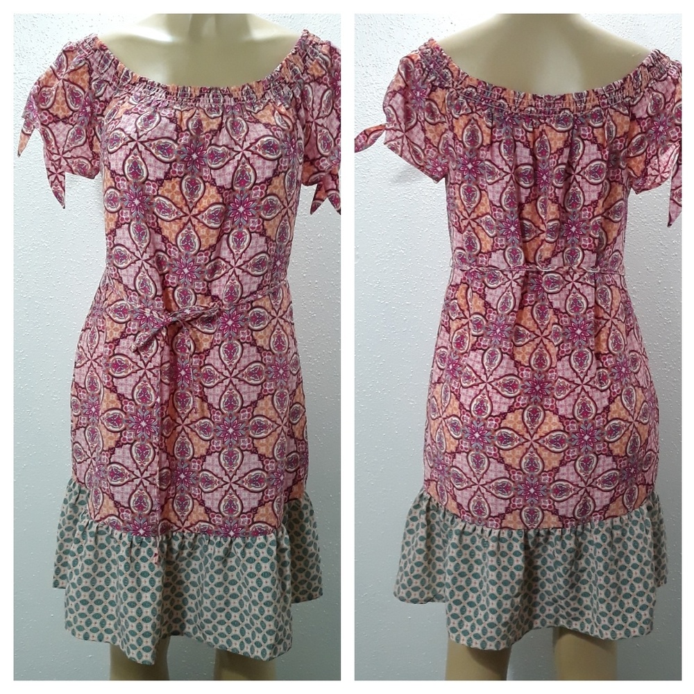 Motherhood peasant dress